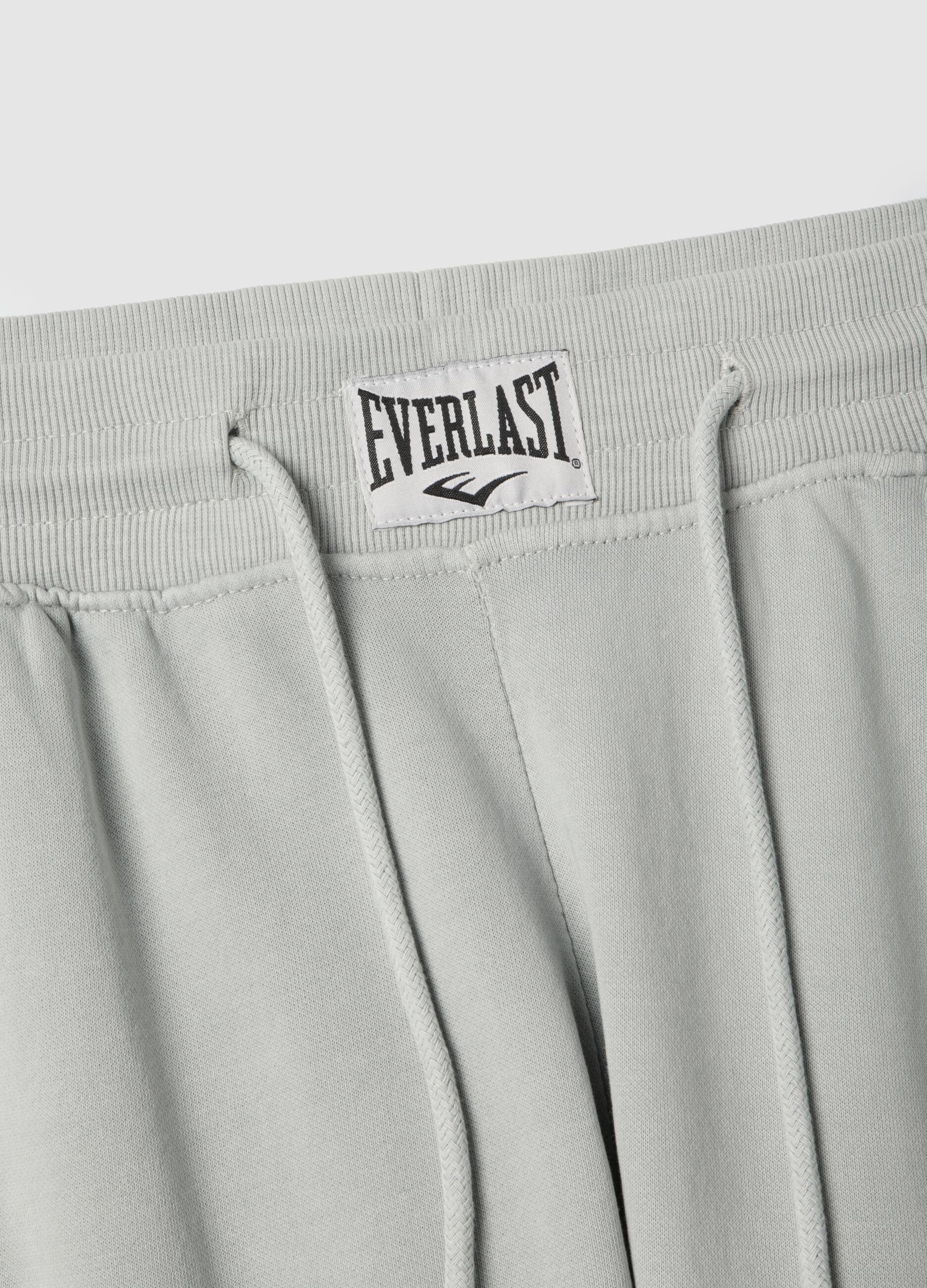 Sivi joggers hlače od pamuka regular fit s logom Everlast