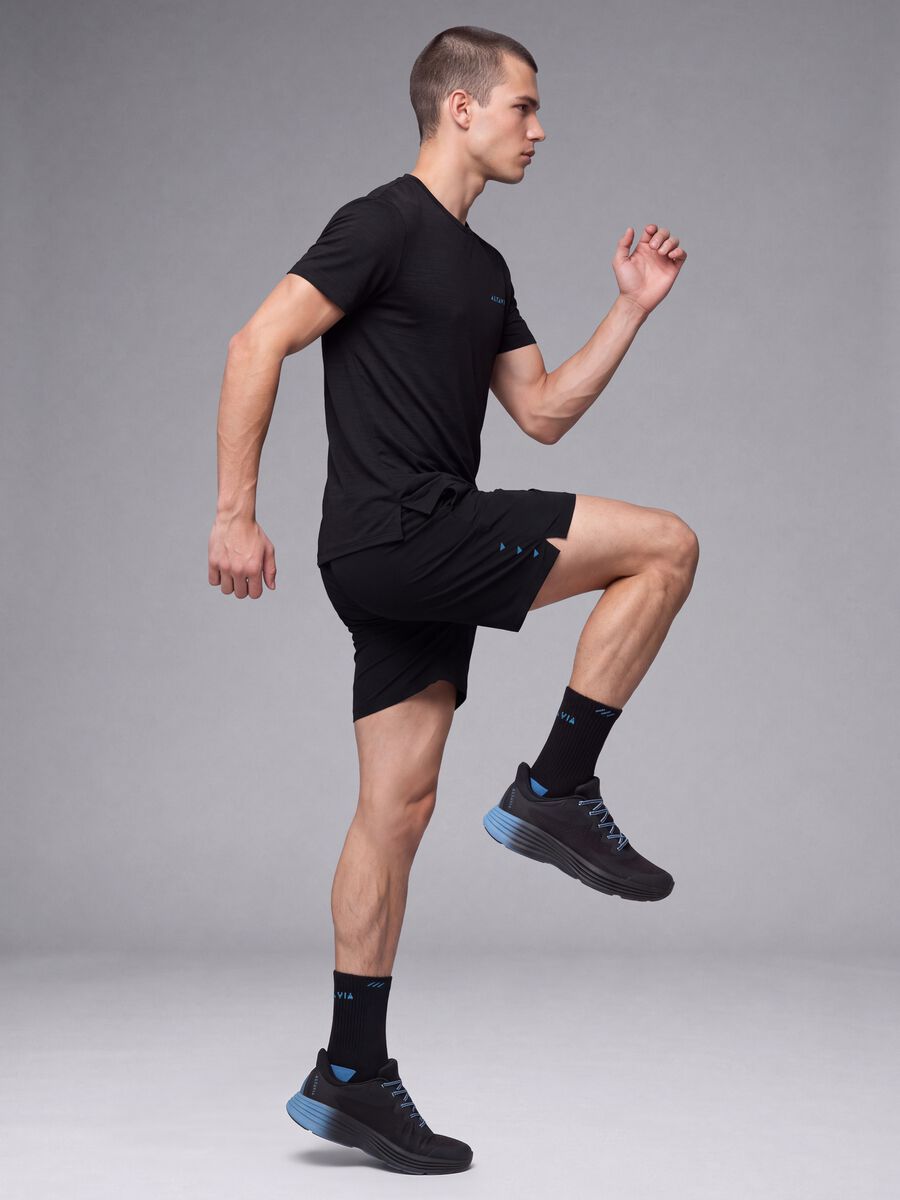Black stretch easy-dry shorts ALTAVIA_0