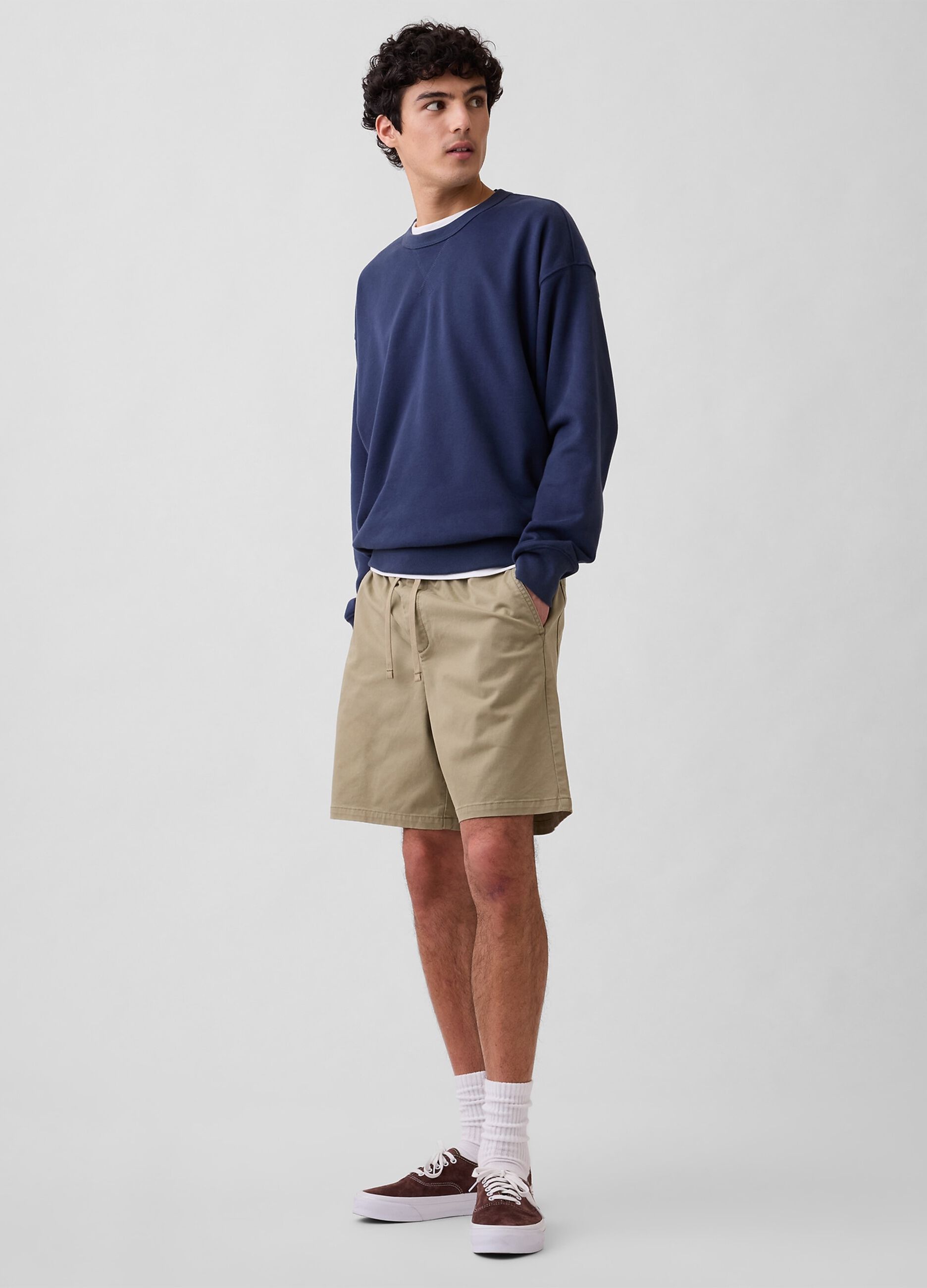 Shorts aus Stretch-Baumwolle