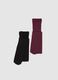 Pack of multicolour opaque stretch tights_1