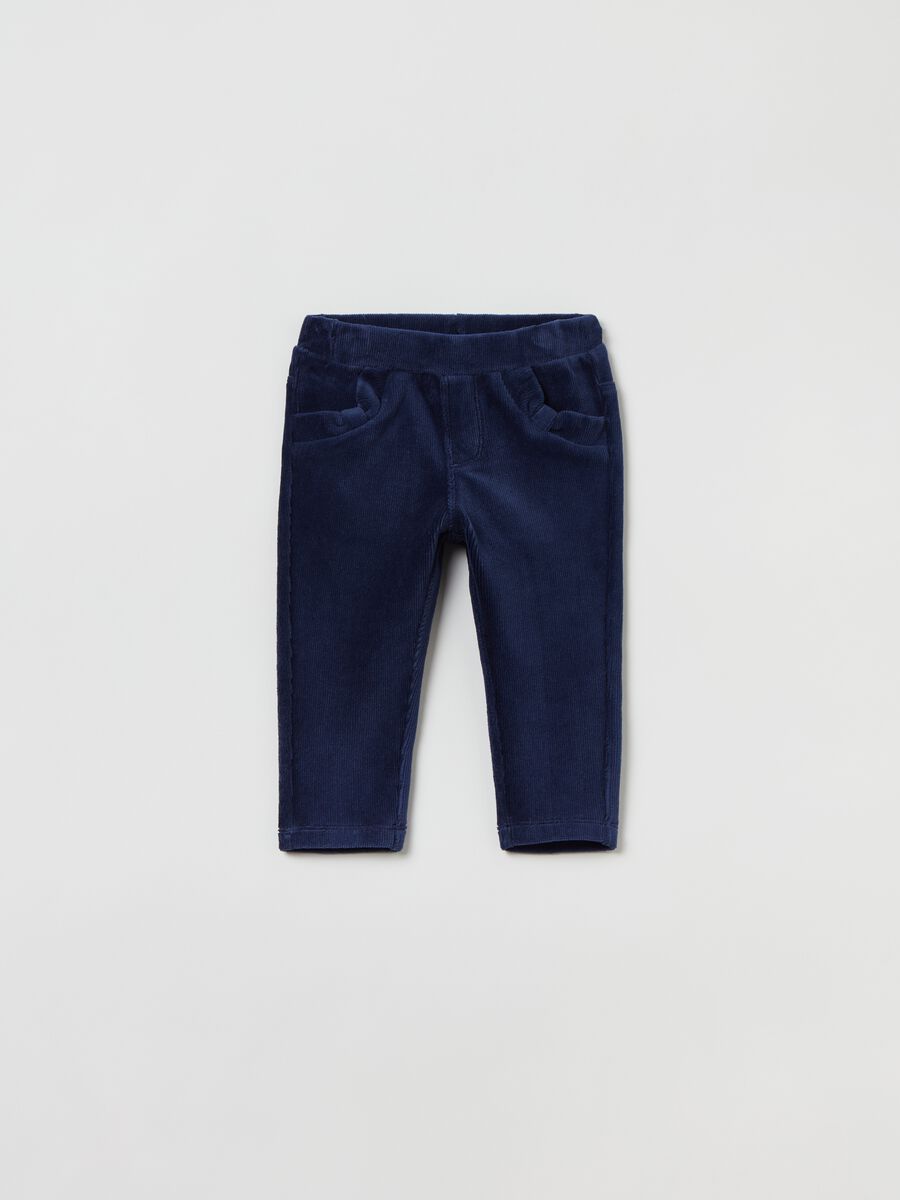 Chenille ribbed trousers_0