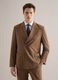 Brown Slim Fit Double Breasted Blazer_0