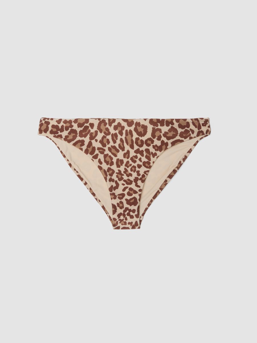 Multicolour leopard-print stretch bikini bottoms_4