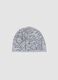 Grey stretch cotton jersey Spider-Man print hat for boys_1