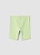 Gr&uuml;ne gerippte Shorts aus Stretch-Baumwolle f&uuml;r Baby-M&auml;dchen, Regular Fit_1