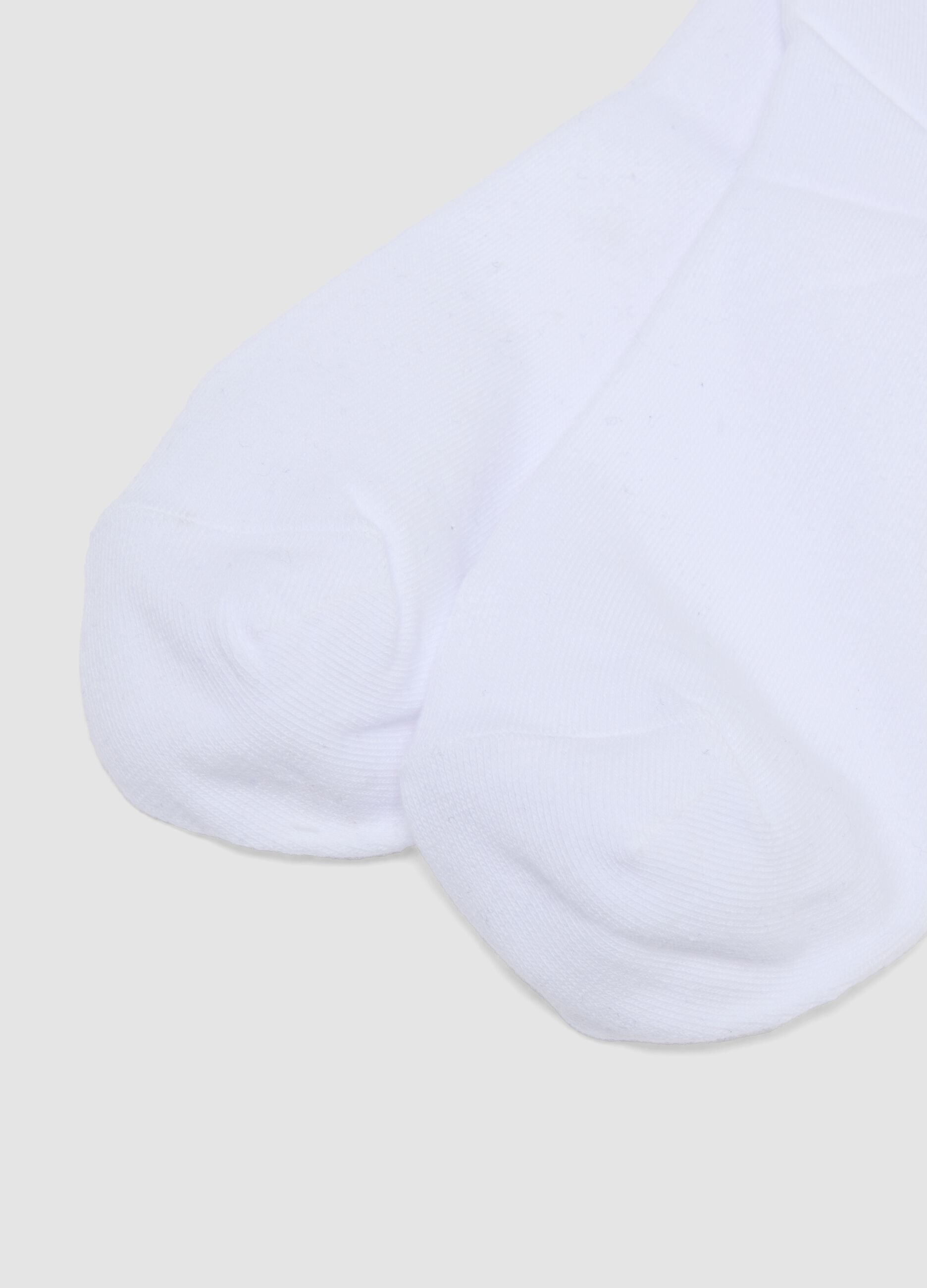 Pack de cinco calcetines blancos de algod&oacute;n org&aacute;nico