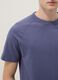 Regular fit blue pure cotton T-shirt_3
