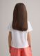 Girls' white stretch cotton t-shirt with beads_2