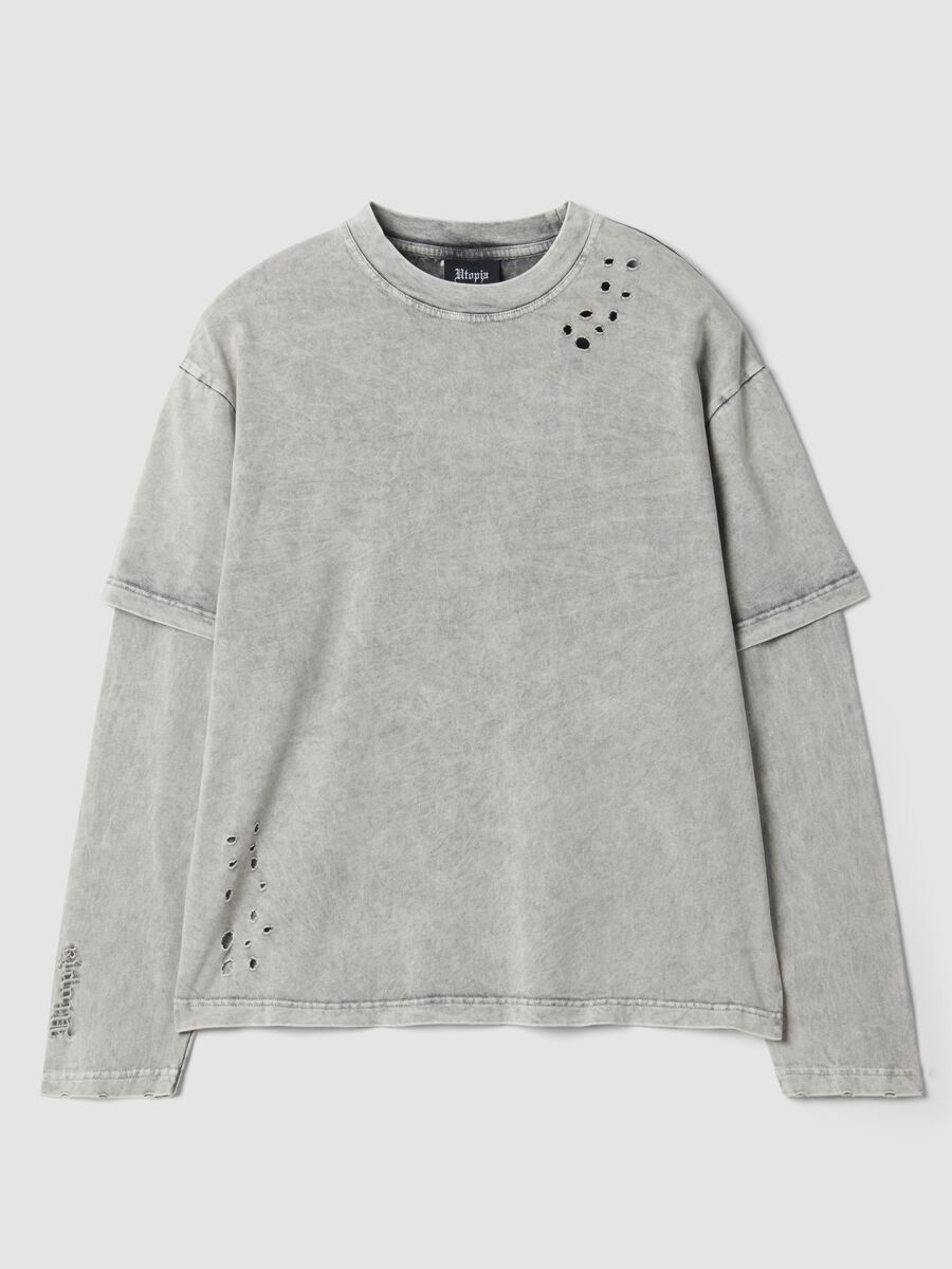 Double Longsleeve Washed Moonstone_0