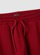 Pantaloni jogger rossi in puro cotone regular fit_3