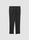 Graue Slim-Fit-Anzughose aus Stretch-Viskose_0