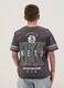 Boy's grey pure cotton t-shirt relaxed fit Brooklyn Nets_1