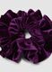 Scrunchie viola effetto vellutato_2