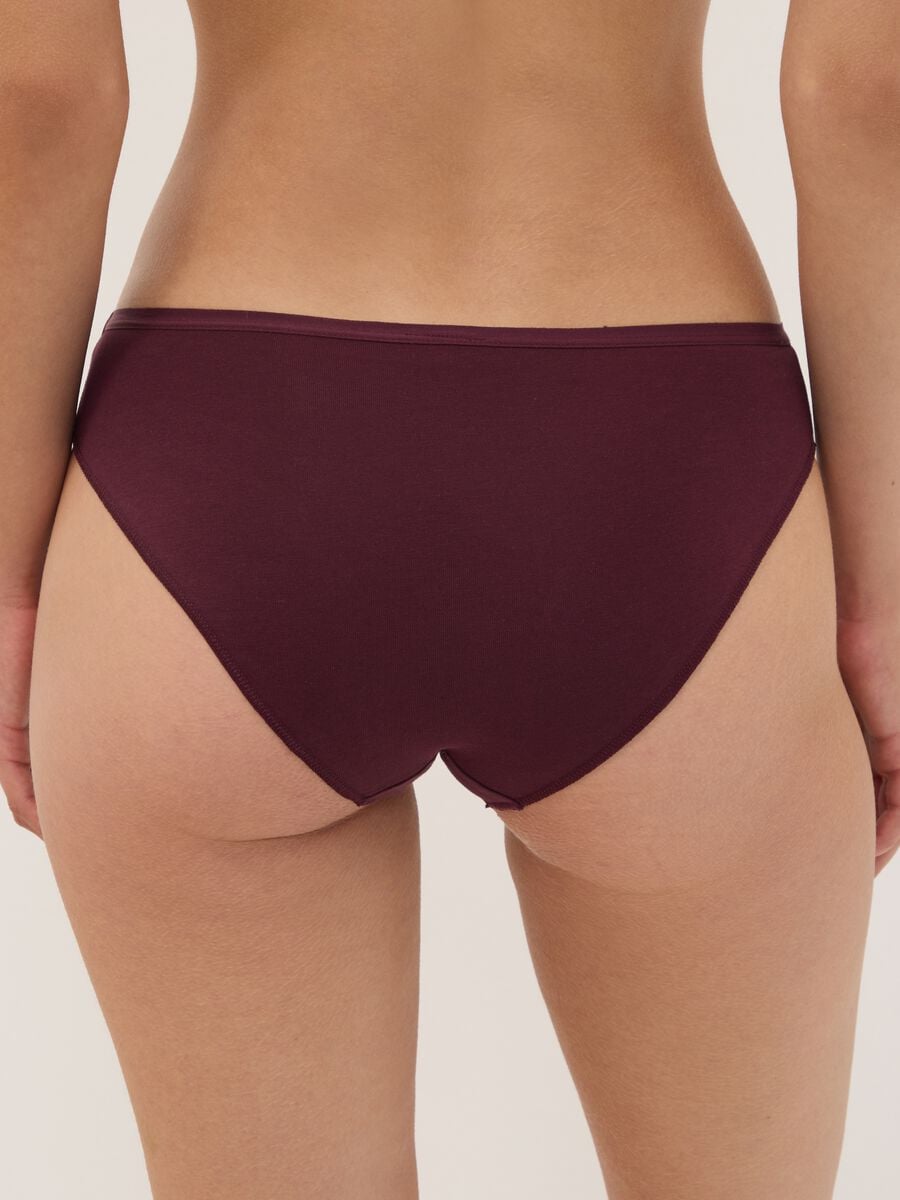 Multipack di cinque slip multicolor in cotone organico elasticizzato_2
