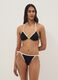 Multicolour triangle bikini top in stretch fabric_2