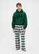 Green Check Cotton Pyjama_5