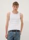 White fitted ribbed stretch-cotton tank top_2