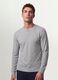 Graues T-Shirt aus Viskosemix in Wabenstruktur, Regular Fit_1