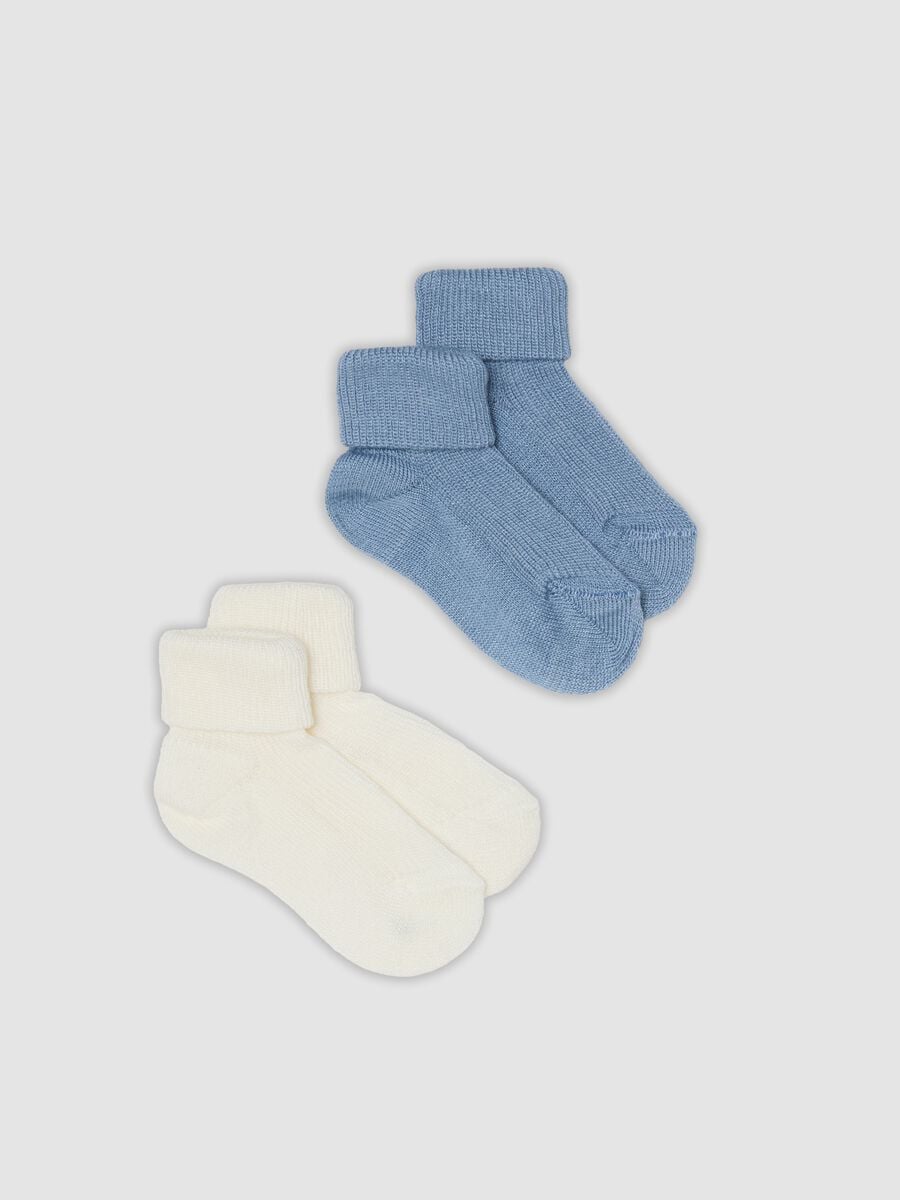 2-pack of multicolour short baby socks_0
