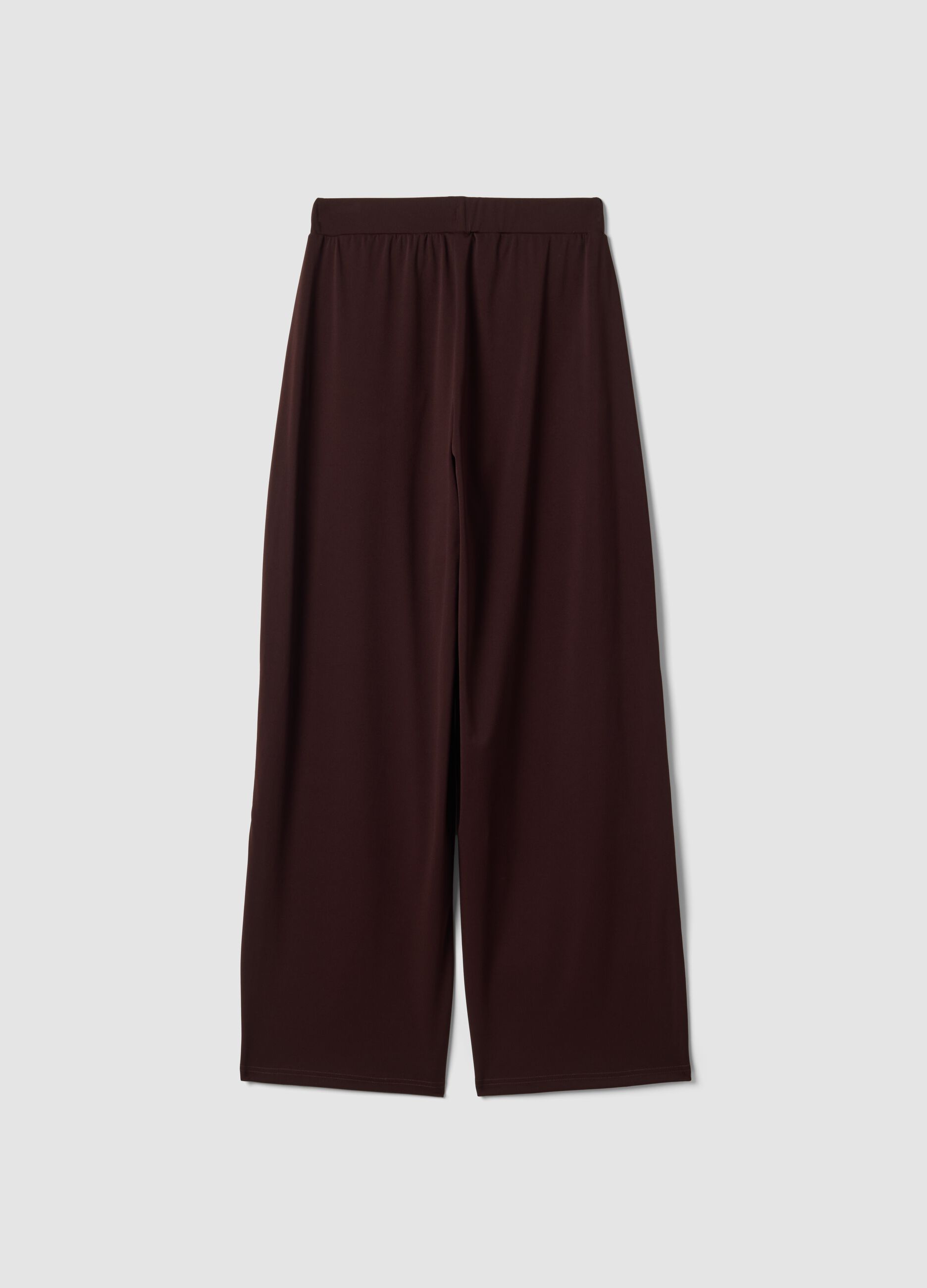 Brown Easy Dry wide-leg stretch trousers ALTAVIA STUDIO
