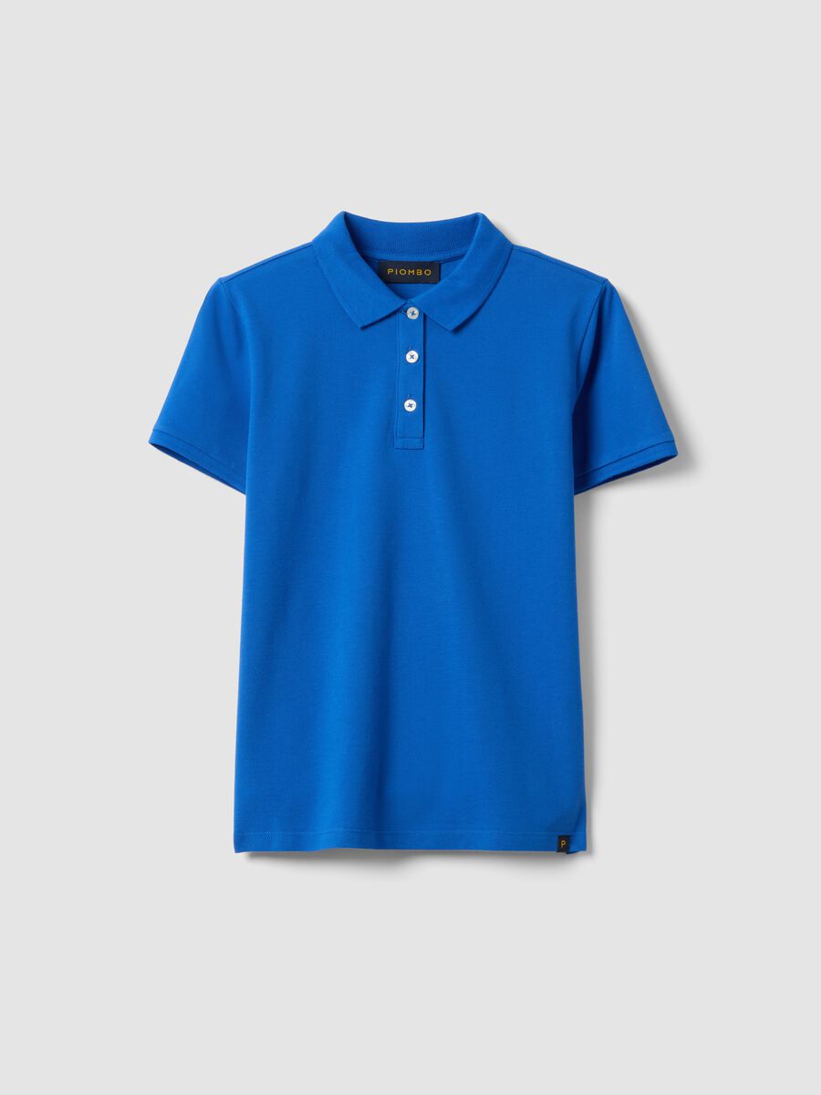 Blue Regular Fit Organic Cotton Polo Shirt_0