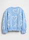 Blue cotton jumper for girls_1