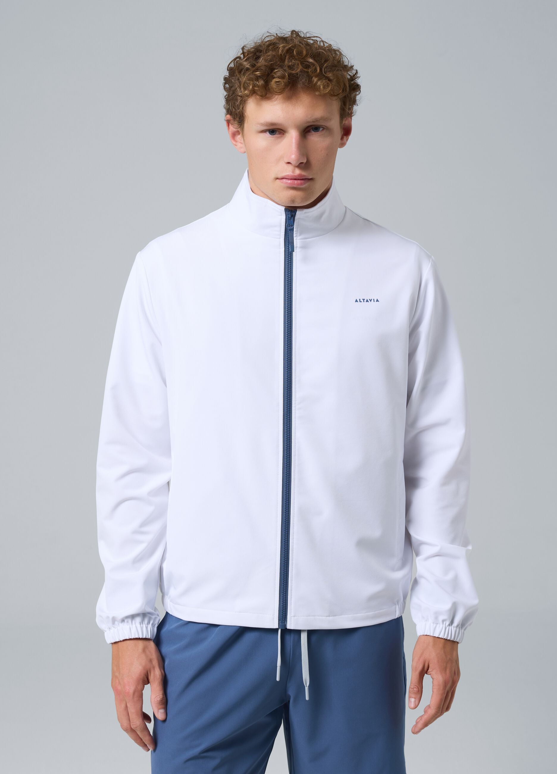 White ALTAVIA COURT sports jacket in stretch fabric