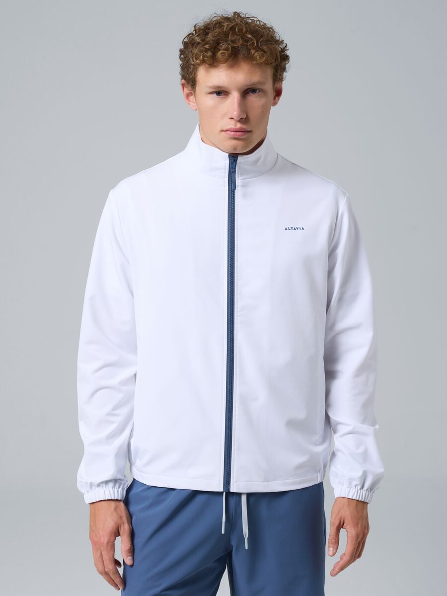 White ALTAVIA COURT sports jacket in stretch fabric_1