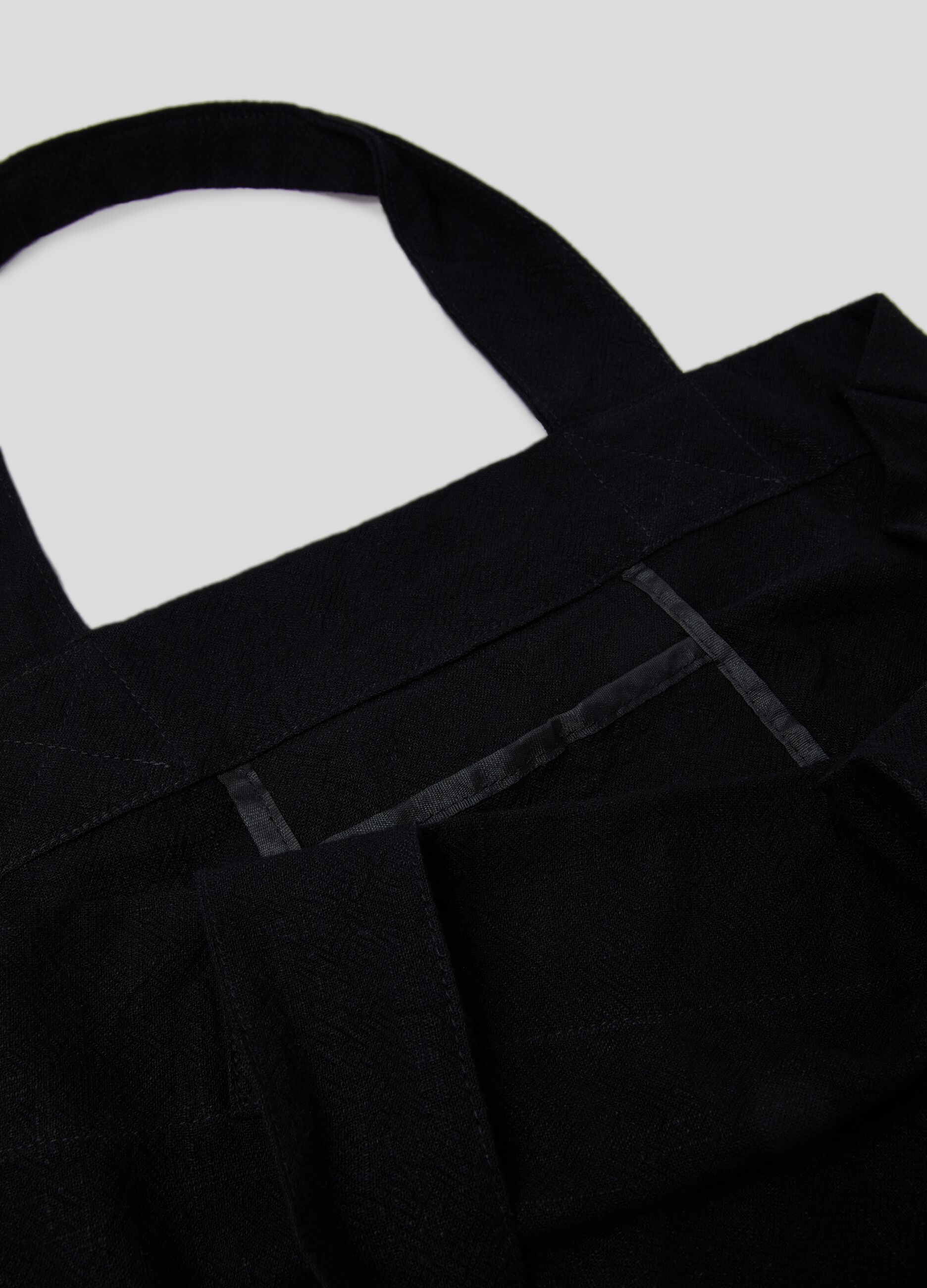 LESS IS BETTER shopping bag in linen and cotton