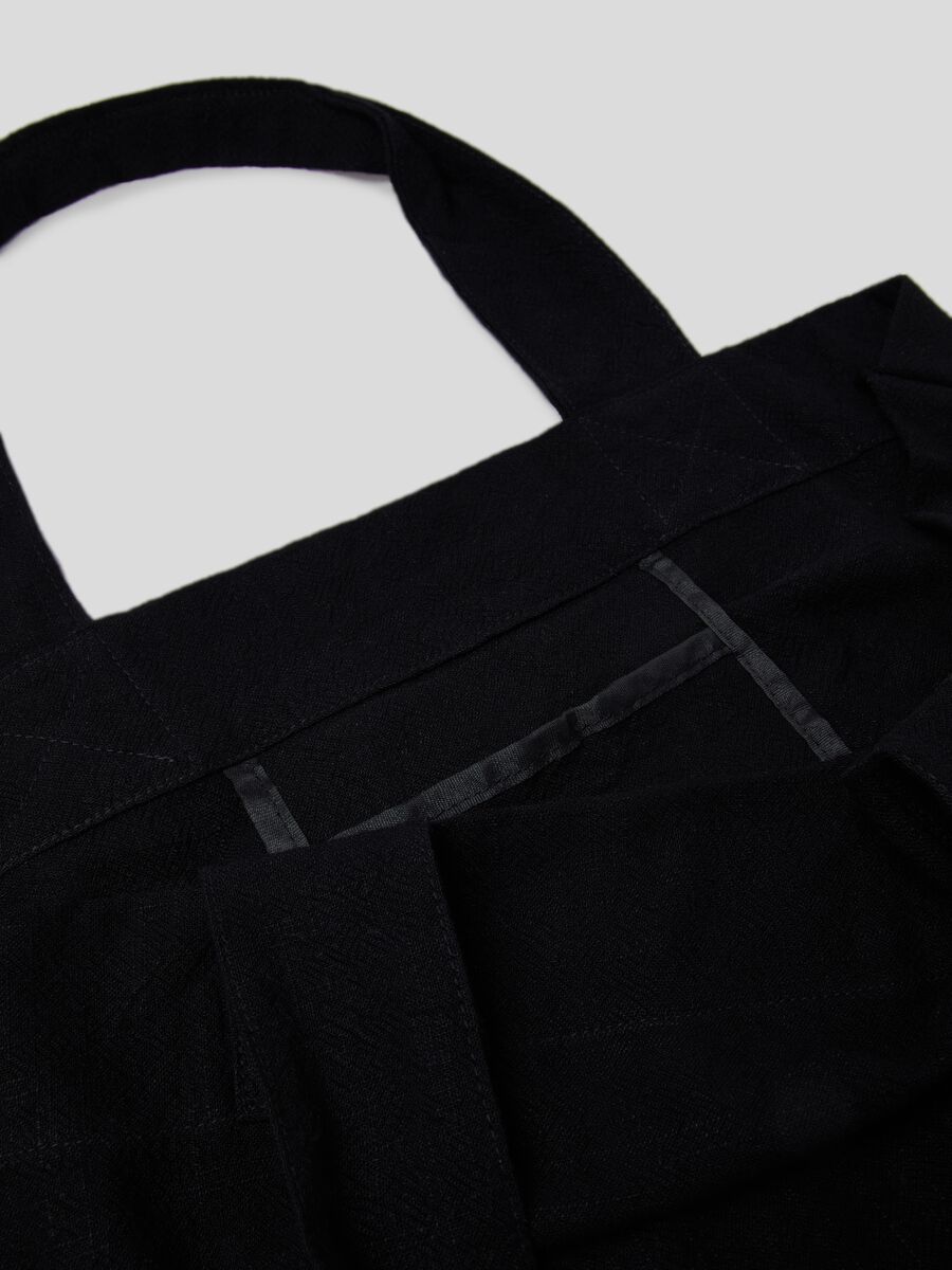 LESS IS BETTER shopping bag in linen and cotton_2