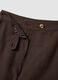 Brown regular-fit shorts in a viscose, cotton and linen blend_6