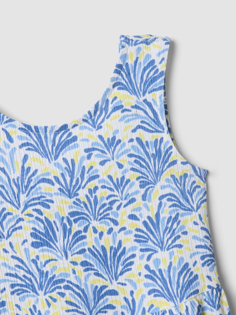 Light blue stretch dress with all-over print_2