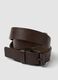 Brown belt with square metal buckle_2