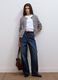 Grey pure cotton knit cardigan in regular fit_1