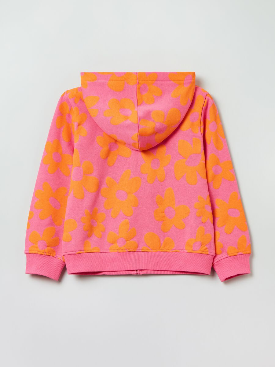 Cotton full-zip sweatshirt with print_1
