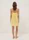 Yellow organic cotton nightdress with thin straps_3