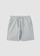 Grey pure cotton kids&rsquo; shorts, regular fit_0