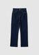 Stretch Cotton Denim Blue Bootcut Jeans_4