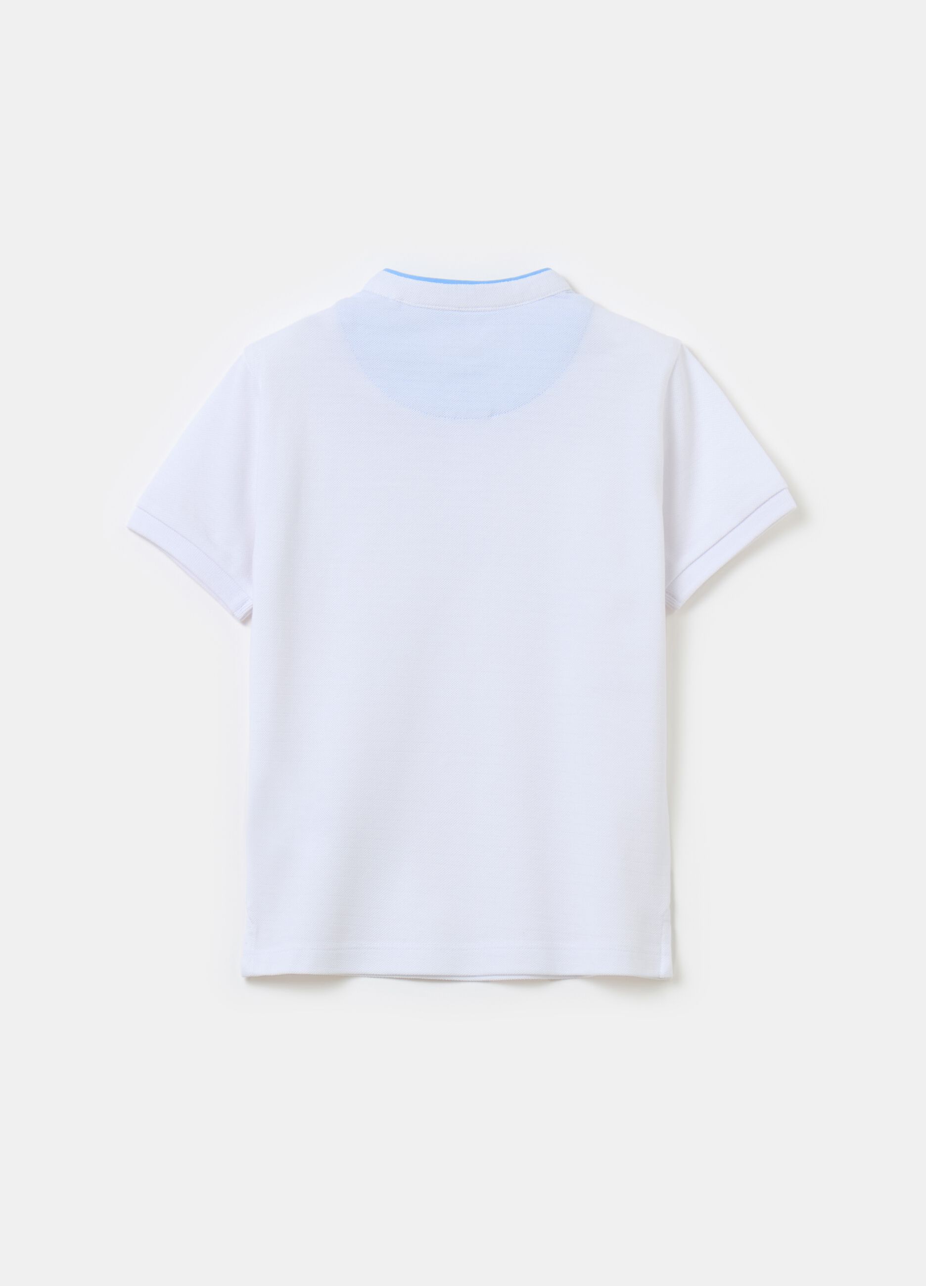 T-shirt in cotone operato con taschino