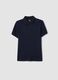 Boys&rsquo; blue organic pure cotton polo shirt, regular fit_0
