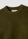 Green stretch wool crew-neck oversized jumper_5