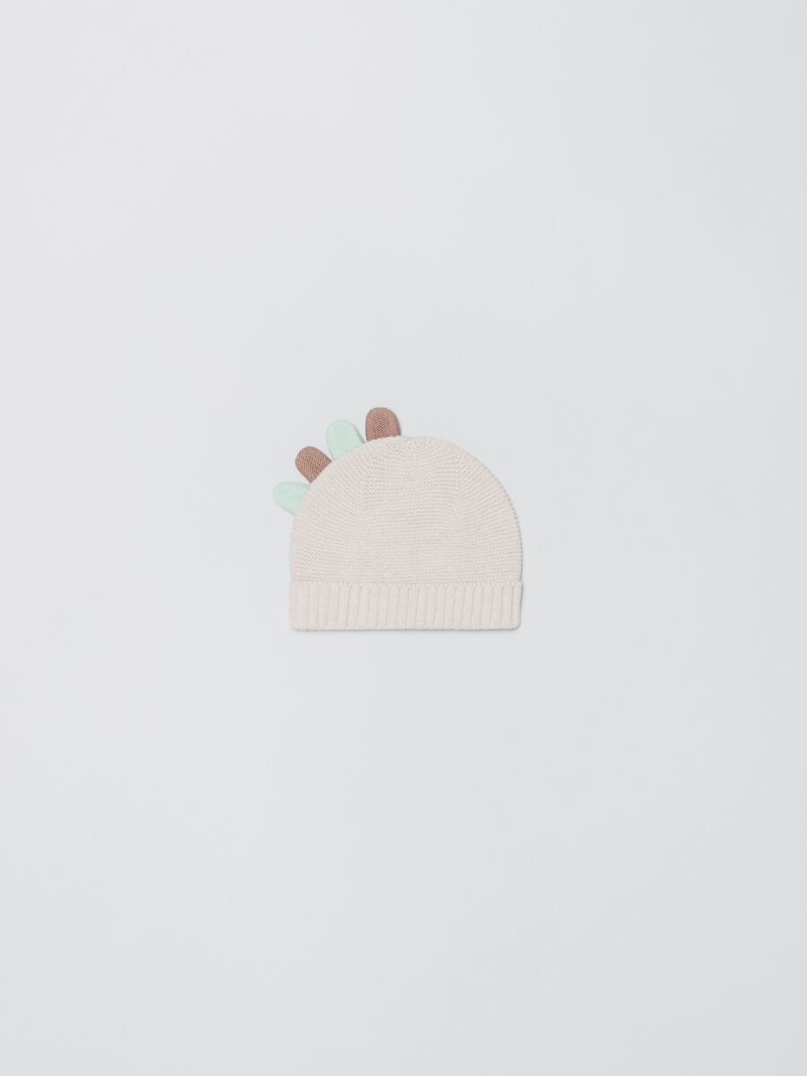 Cotton hat with crest_0