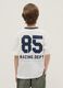 Boys' Oversize Fit Pure Cotton White Sports T-Shirt_1