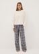 White stretch crew-neck pyjamas_1