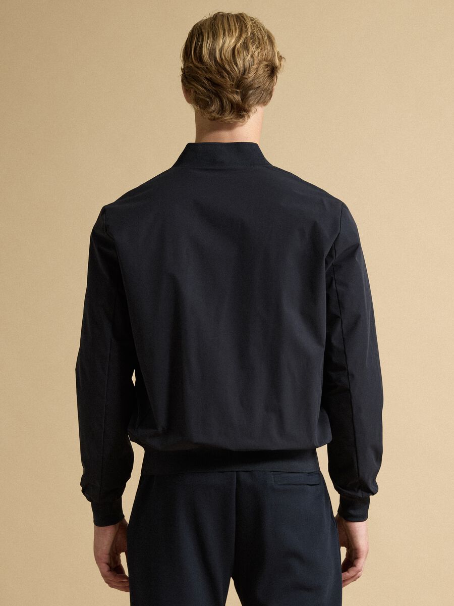 Blue regular-fit zip jacket_3