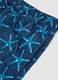 Blaue Boxer-Badeshorts mit Seestern-Print_1