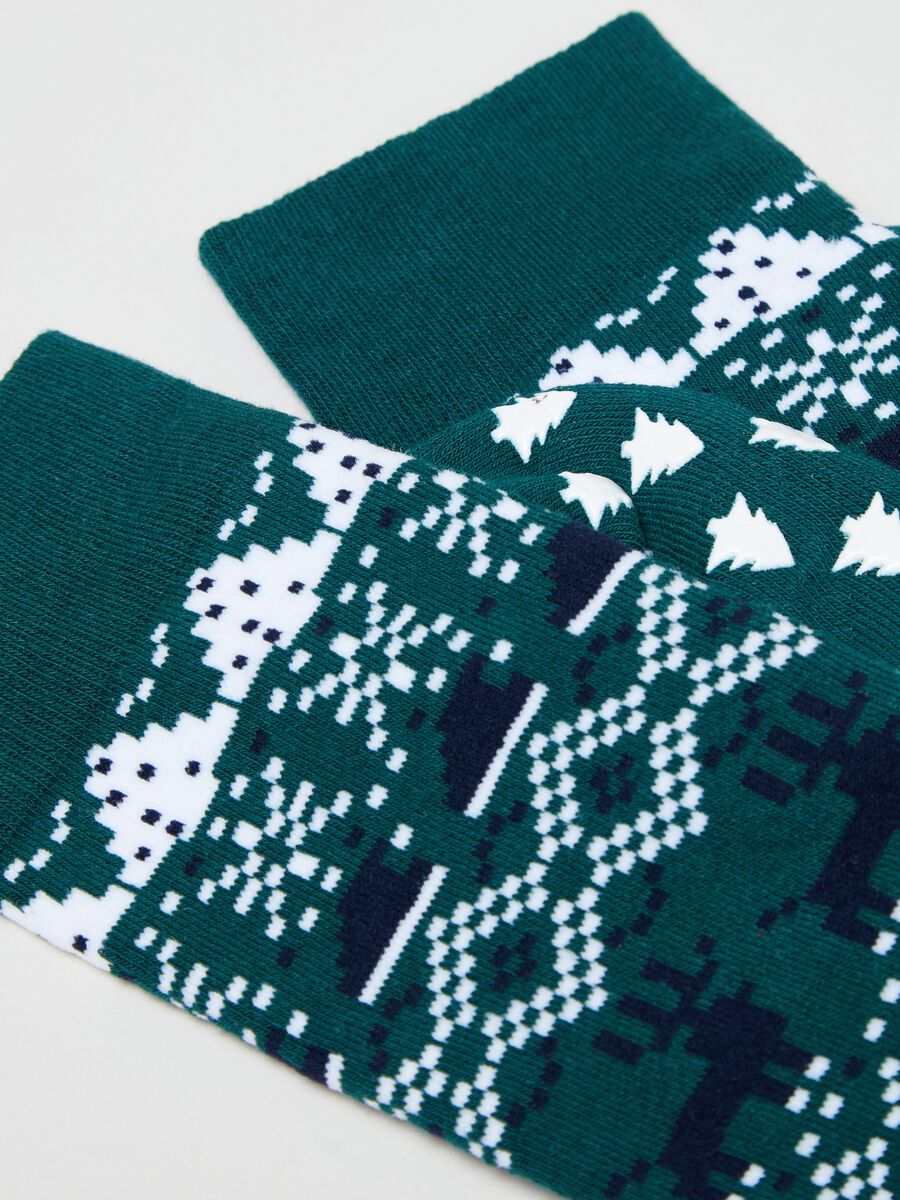 Slipper socks with Christmas pattern_2