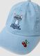 Girls' blue denim pure cotton cap with Stitch embroidery_1