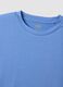Light blue short-sleeve stretch viscose T-shirt_5