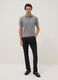 Grey pure cotton polo shirt regular fit_1
